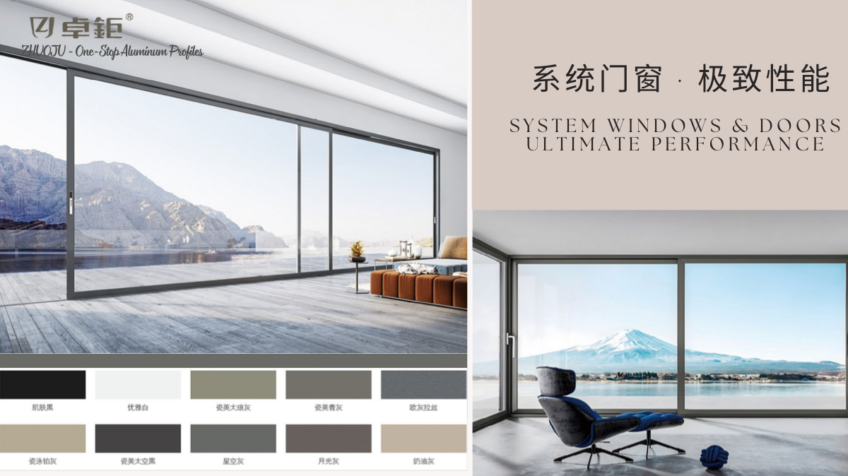 Aluminum system windows and doors